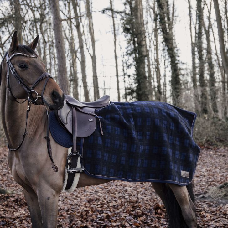 Kentucky Quarter Horse Decke Schweres Fleece, Color: Checked, Size: M