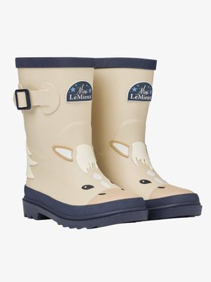 LeMieux Puddle Pals Kids Welly Palomino Rain Boots