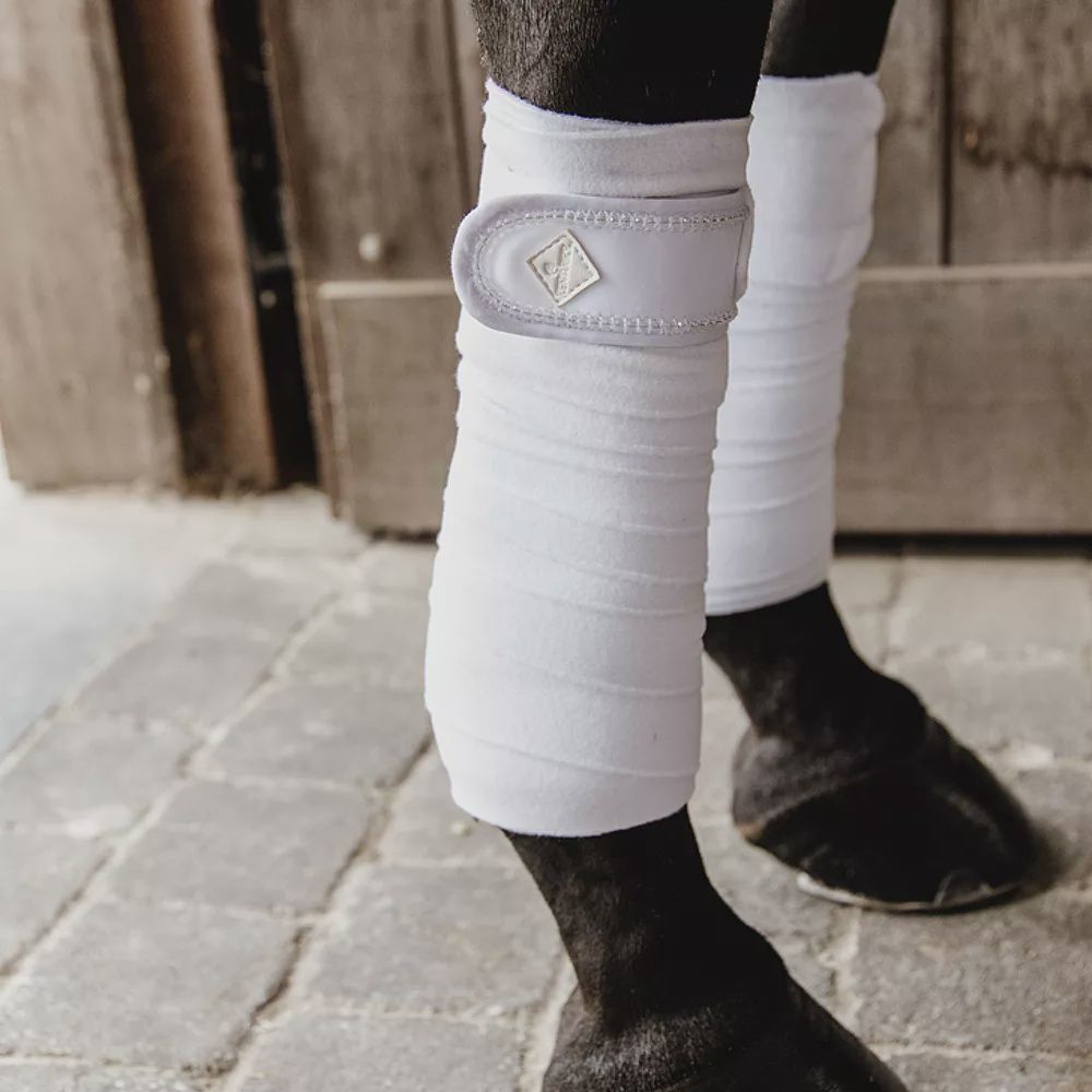 Kentucky Polar Fleece Polos Pearls, Color: White, Size: Full