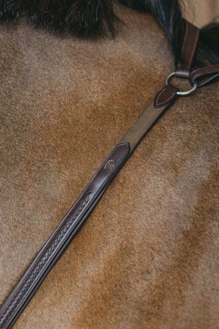 Dy&#39;on Plaited Bridge breastplate, Color: Brown, Size: Full