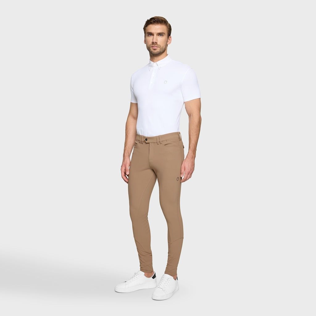Samshield Edouard Matt Full Grip Breeches Men FW24, Color: Camel, Size: XL