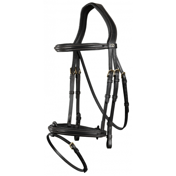 Dy&#39;on Flash Noseband Bridle Hunter, Color: Black, Size: Full