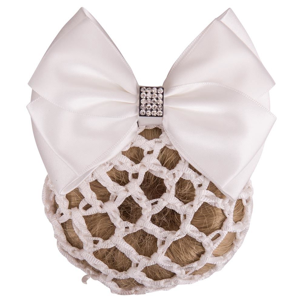 BR Hair Bow Glitter, Color: White