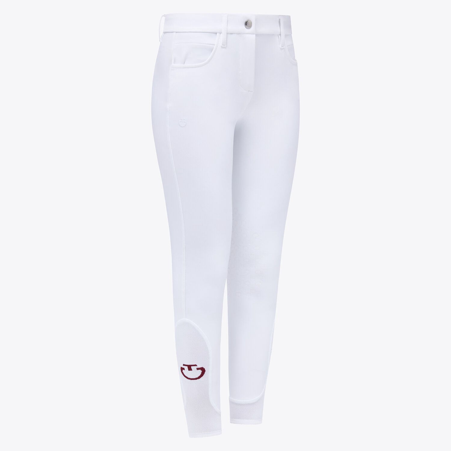 Cavalleria Toscana Jumping Breeches Knee Grip Girls Basic, Color: White, Size: 10