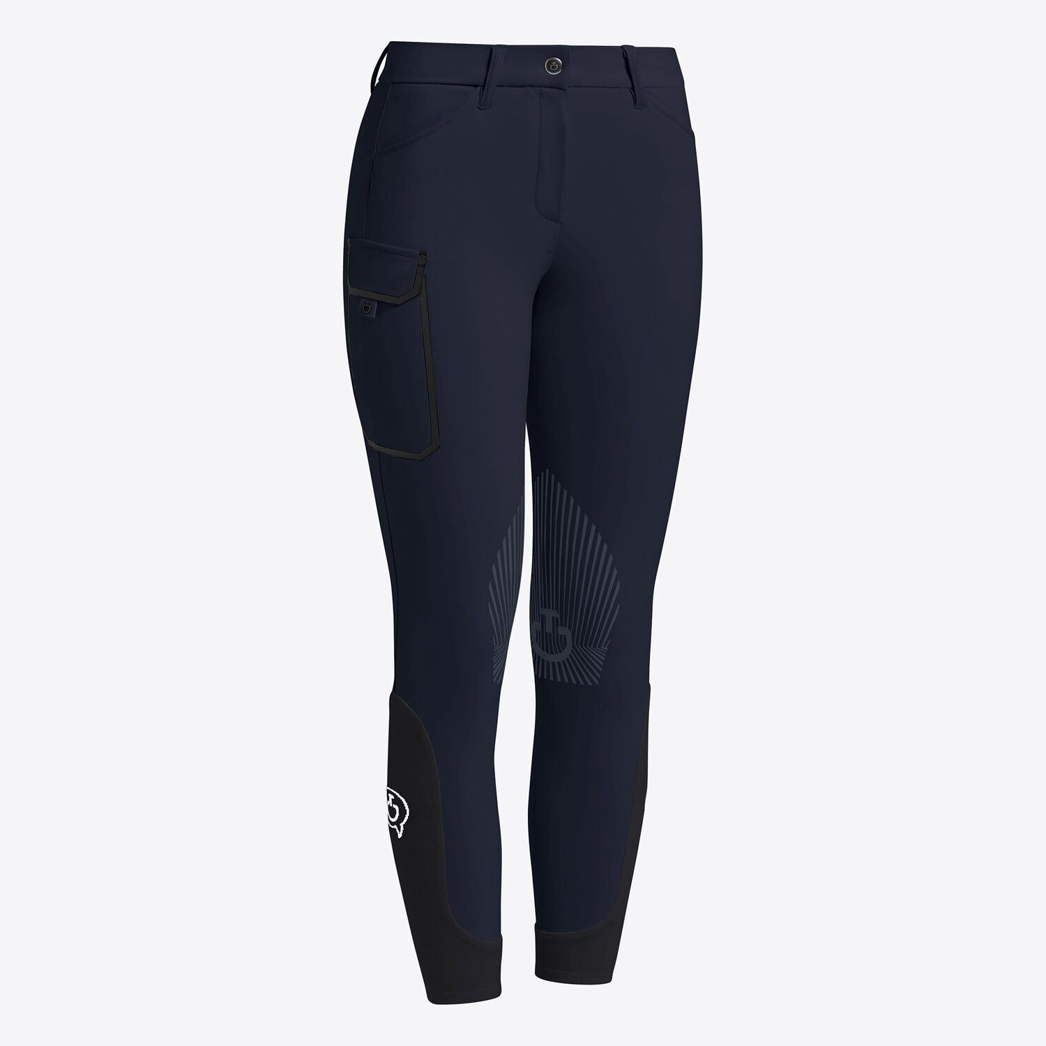 Cavalleria Toscana Jumping Cargo Riding Pants Knee Grip Girls FW24