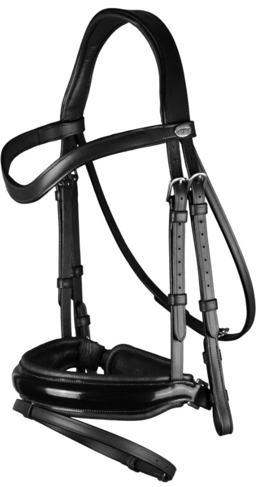Dy&#39;on Patent Large Crank Noseband With Flash - Working, Color: Black, Size: Cob