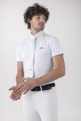 Equiline Men&#39;s Competition Polo S/S Fox