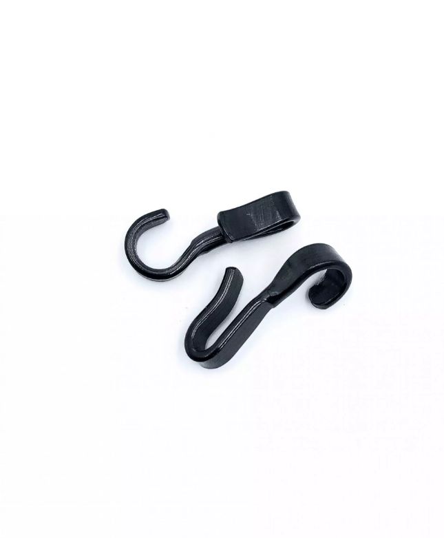 Fager Non-Swivel Hooks, Color: Black