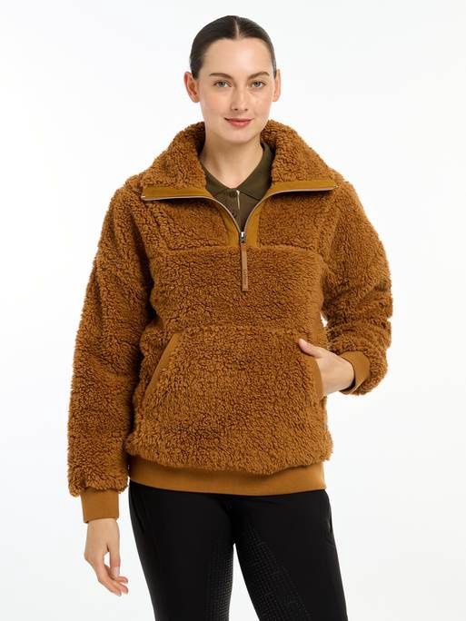 Tara Teddy Fleece Dames, Color: Ginger, Size: XS