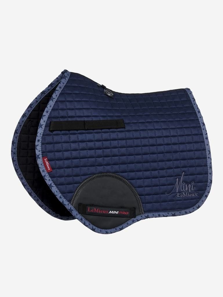 LeMieux Mini Saddle Pad Suede Jump Square, Color: Indigo