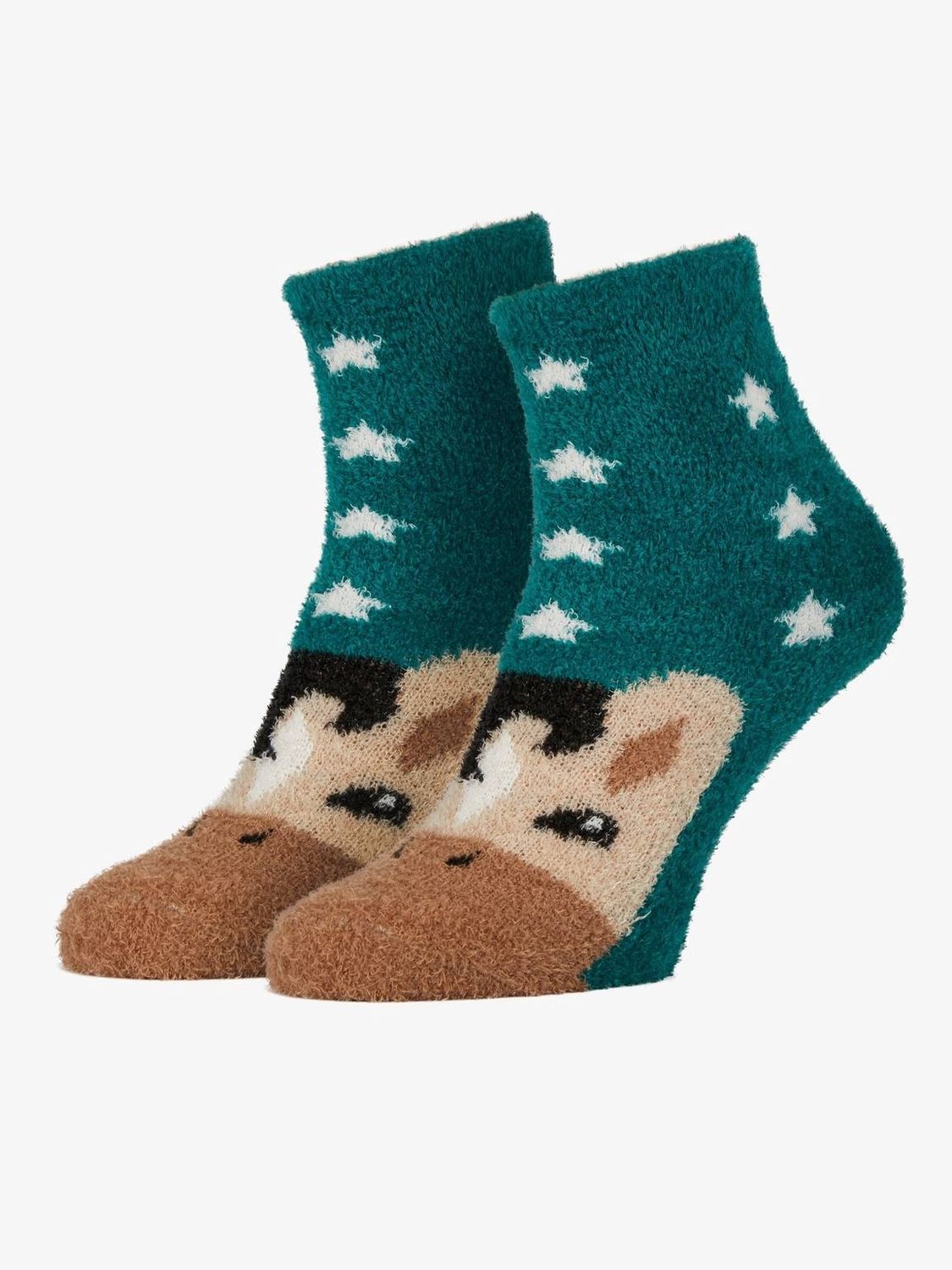 LeMieux Mini Fluffy Character Socks 2 Pack, Size: 30-34