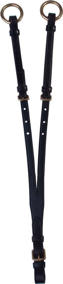 Schockemöhle Martingal Forke Open, Color: Black/Gold, Size: Full