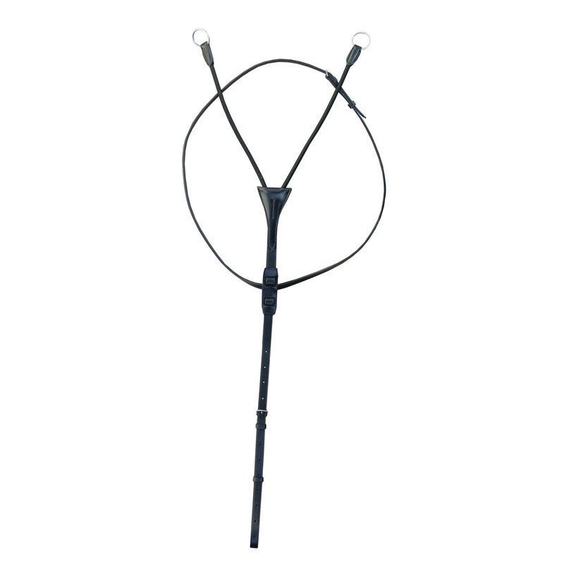 Euroriding Martingale Round Elastic, Color: Black, Size: Cob