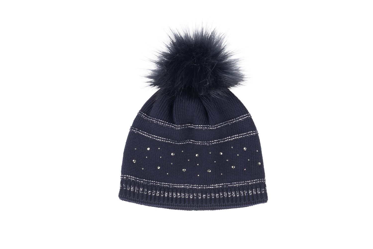Chapeau Pikeur avec strass, Color: Navy