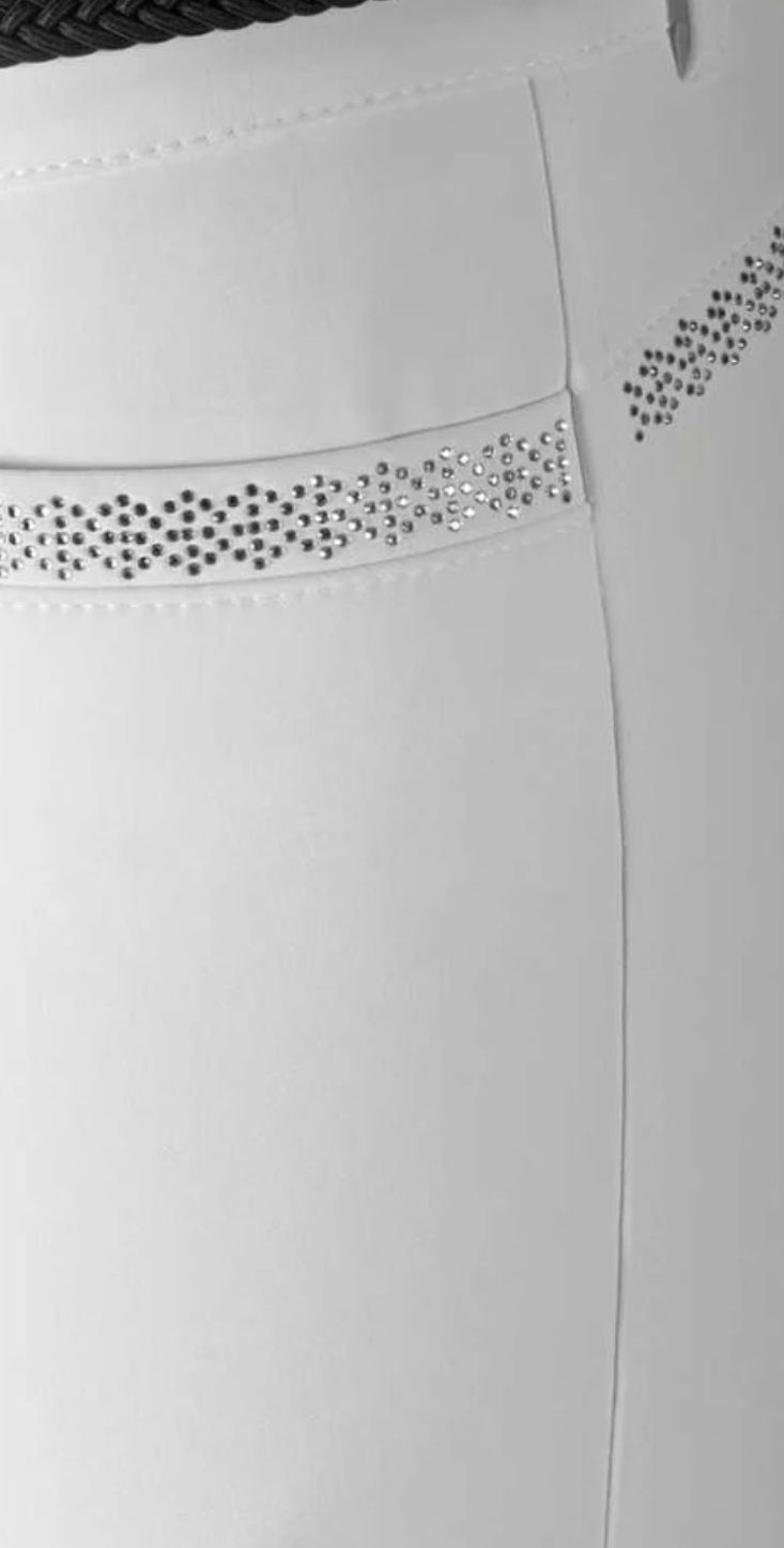 Equiline High Waist Riding Breeches Nellyfh, Color: Wit, Size: L