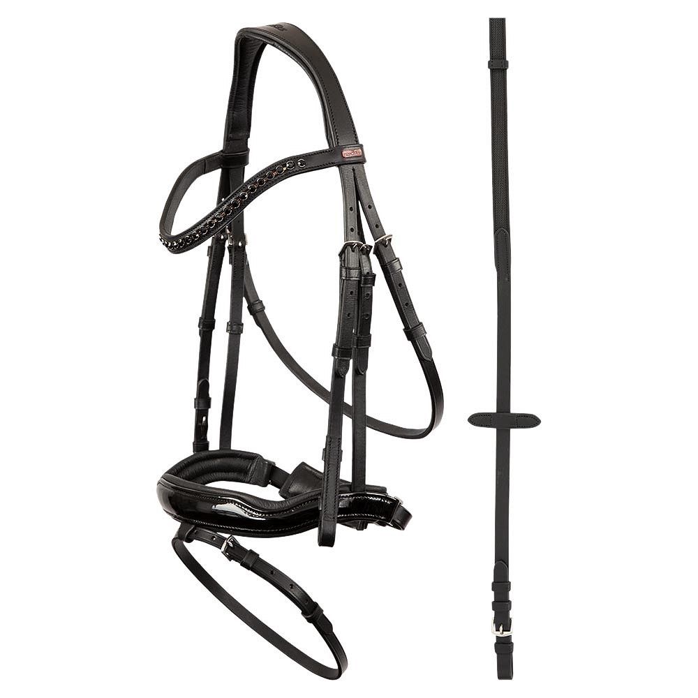 Premiere Headstall Lorient Lacque Non-slip Reins