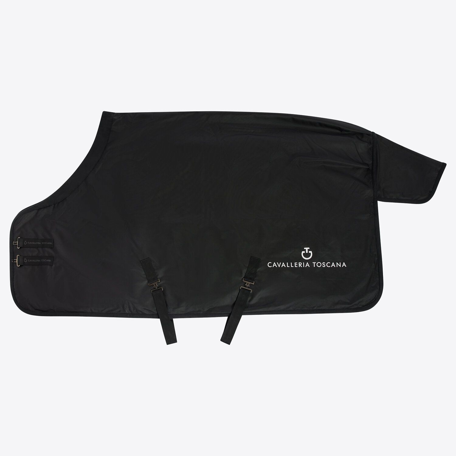 Cavalleria Toscana Waterproof Blanket with Fleece, Color: Black, Size: 145/195/6.6