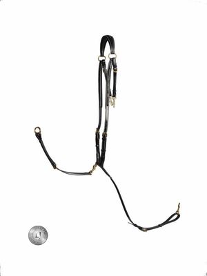LJ Leathers Hunting Martingale - Schnallen aus Messing