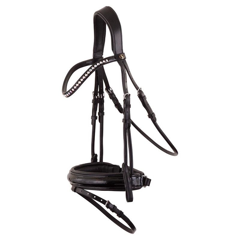 BR Bridle Eston, Color: Zwart, Size: Full