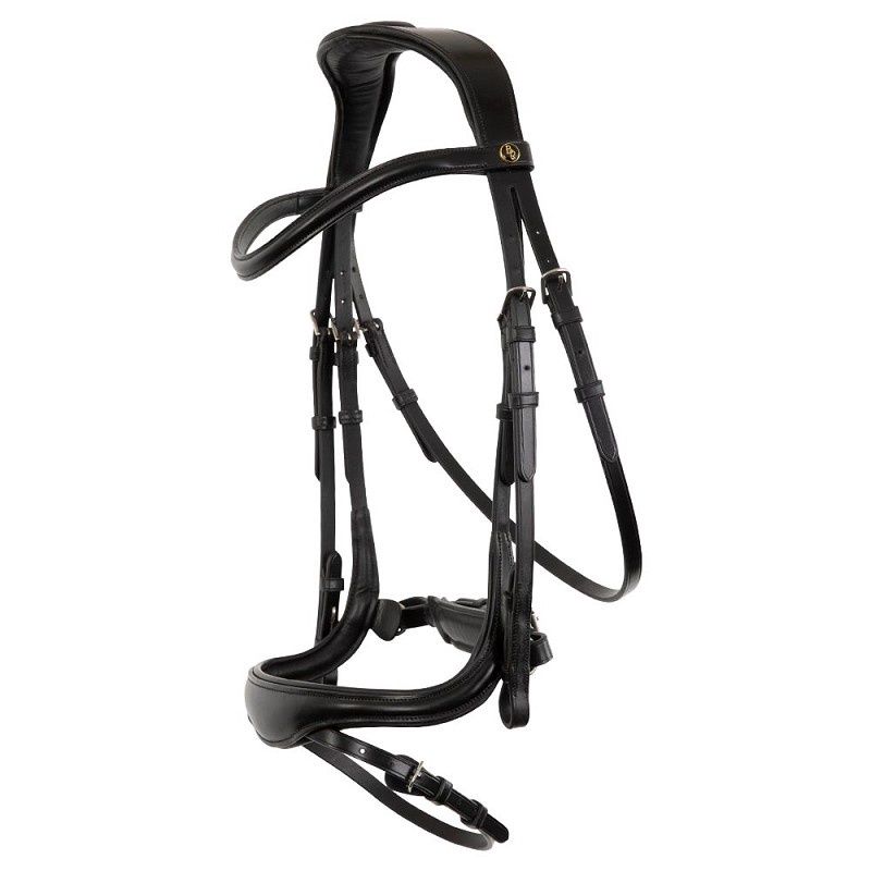 BR Bridle Longridge, Color: Black/Silver, Size: Full