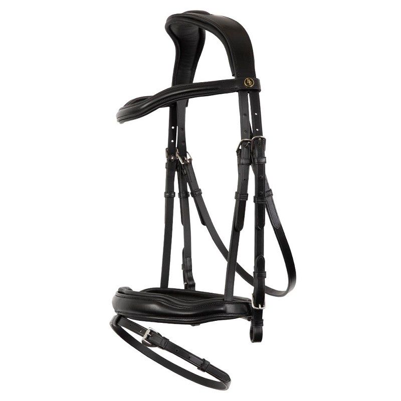 Bridle Luton, Color: Black / Silver, Size: Full