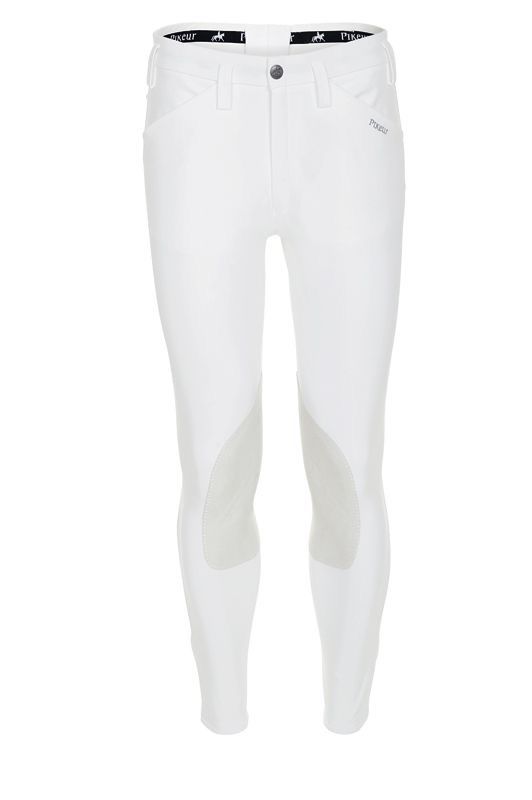 Pikeur Rodrigo Fabric Knee Patch, Color: White, Size: XXS