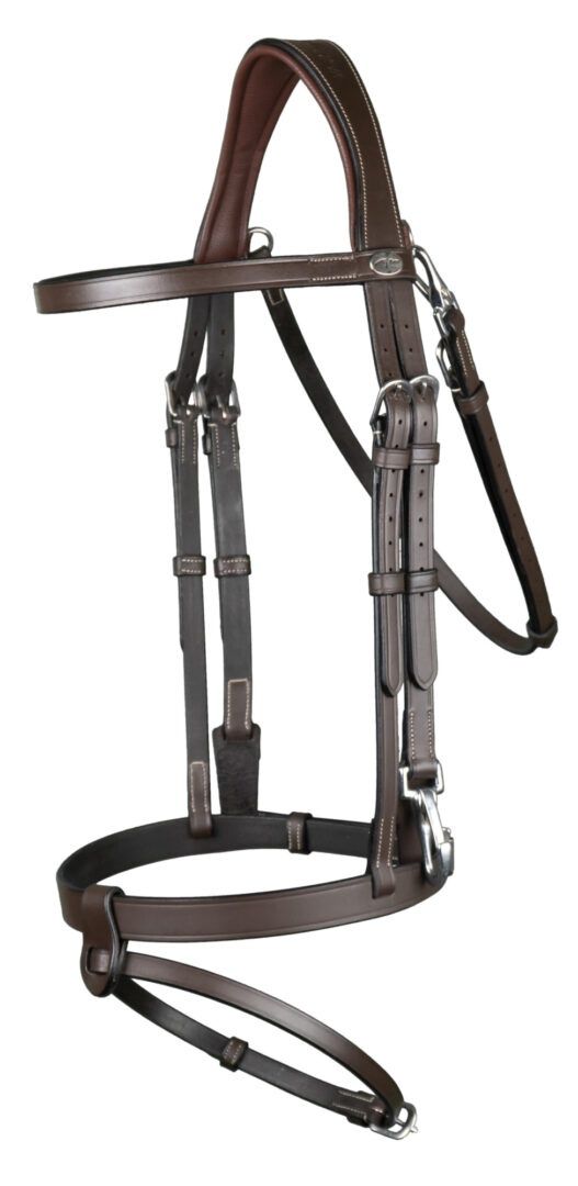 Dy&#39;on Flat Leather Bridle With Snap Hooks, Color: Brown, Size: Full