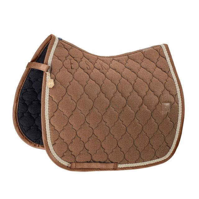 Eskadron Saddle Pad Cotton Glitter Heritage 24/25, Color: Almond, Size: Dressage - Full