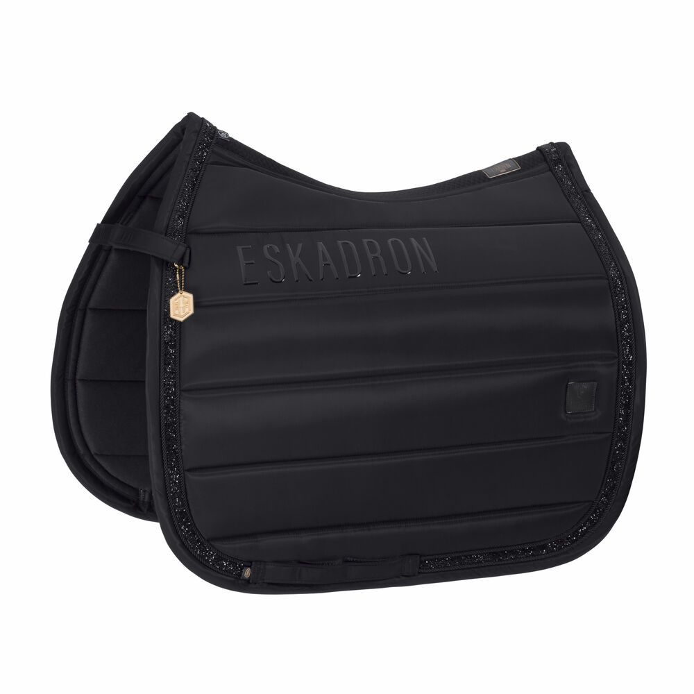 Eskadron Saddle Pad Highgloss Jewel Heritage 24/25, Color: Black, Size: Dressage - Full