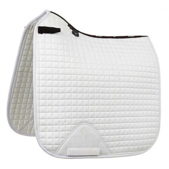 LeMieux Suede Dressage Saddle Pad Square, Color: White, Size: Dressage - Full