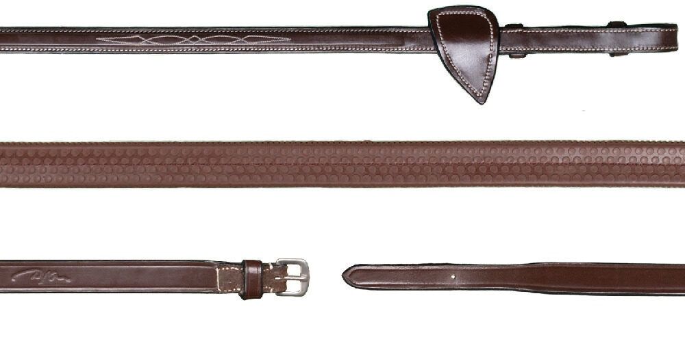 Dy&#39;on 5/8 Rubber Reins Hunter, Color: Brown, Size: Cob
