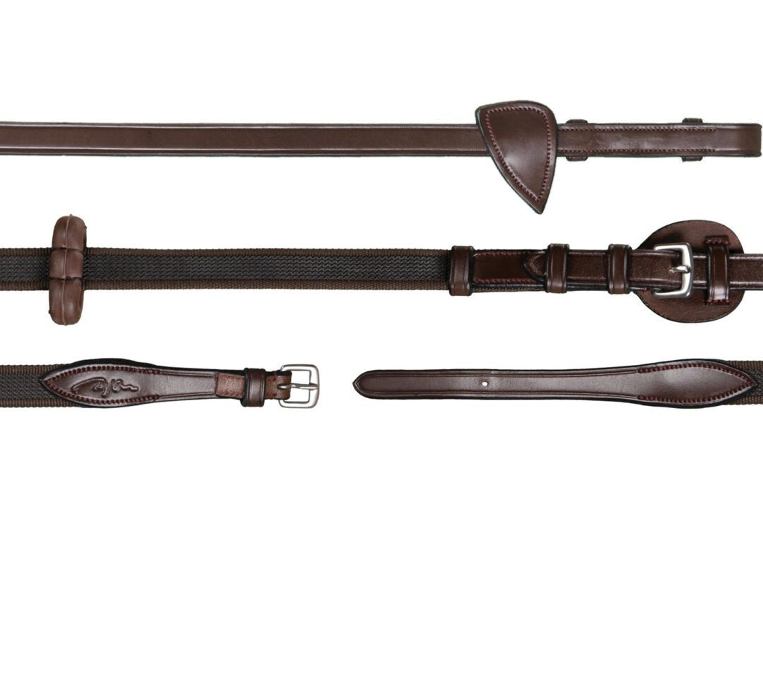 Dy&#39;on 5/8&#39;&#39; Adjustable Reins Hunter, Color: Brown, Size: Cob