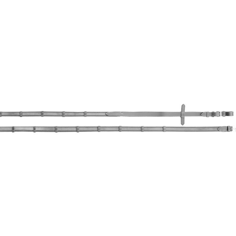 Euroriding Anti Slip Reins Biarritz Euro-Club, Color: Black, Size: Cob
