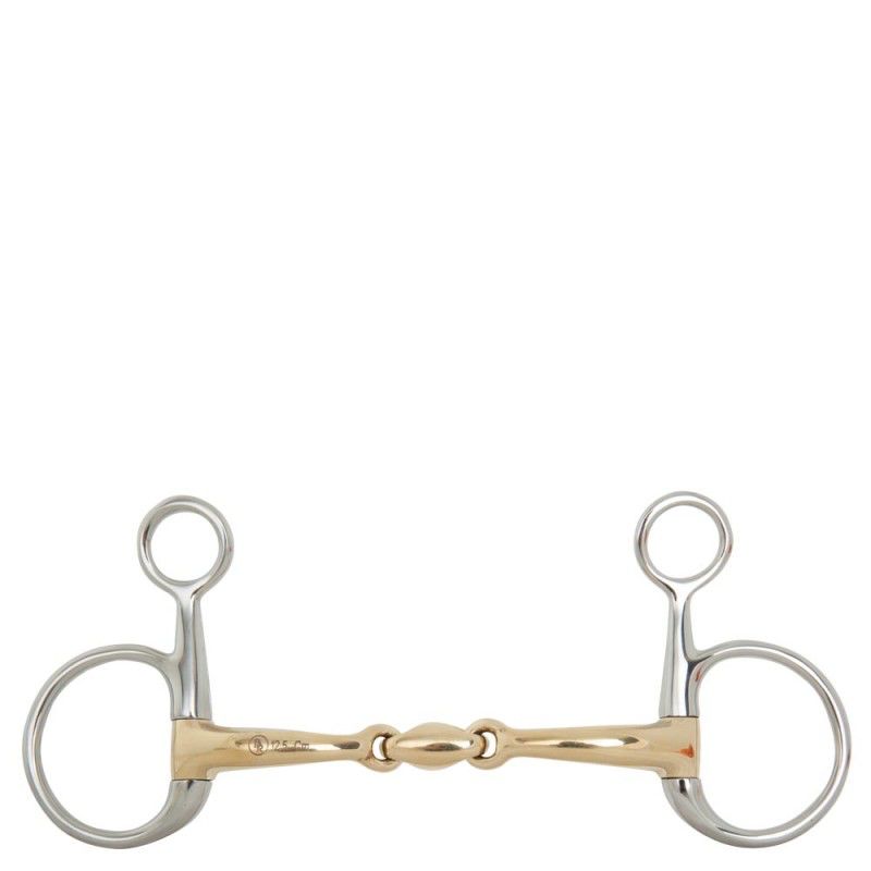 BR Double Broken Baucher Bit Soft Contact, Dikte: 12 mm, Size: 12.5cm