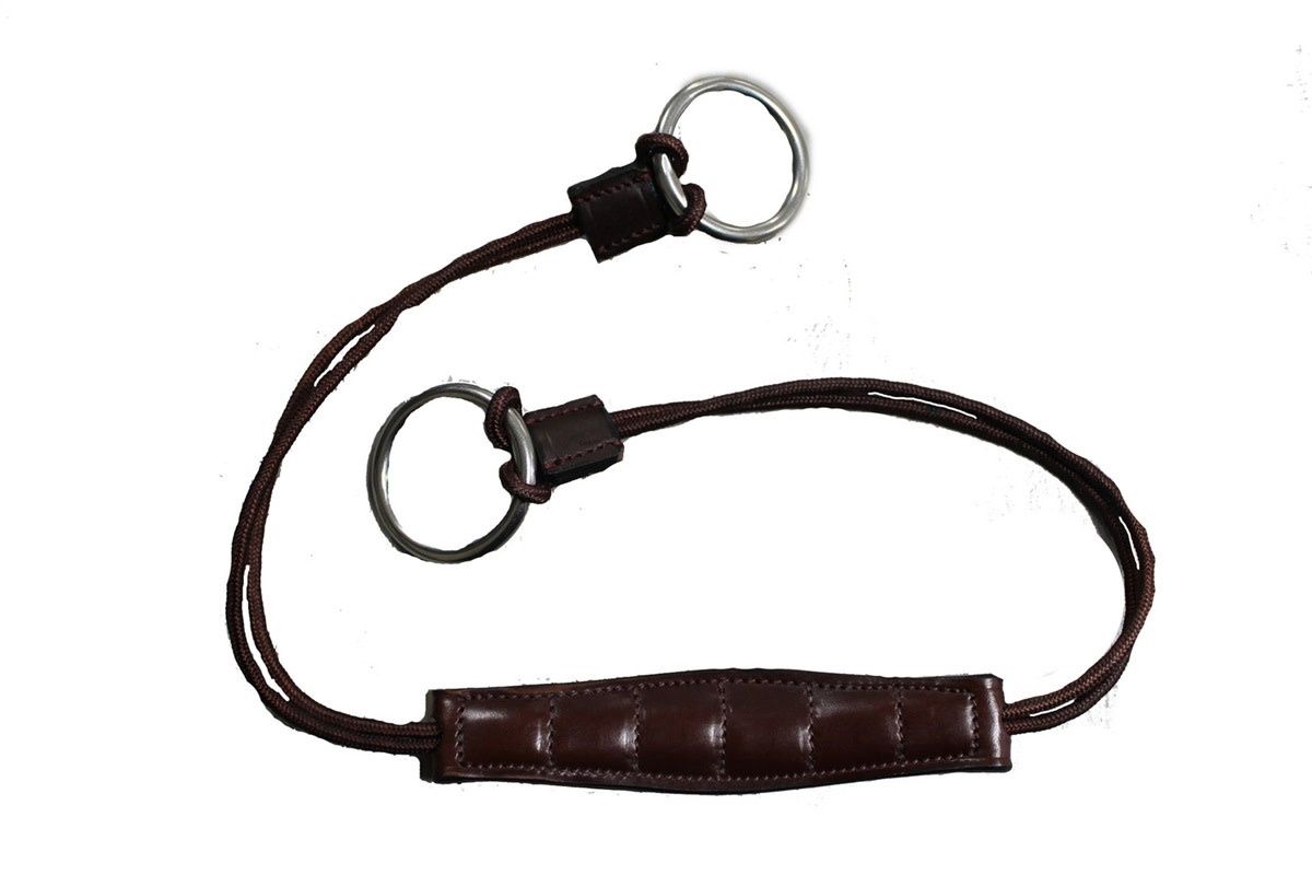 Trust Curbgag Seil Leder, Color: Black/Silver
