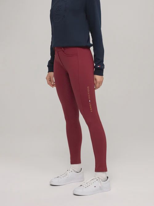 Tommy Hilfiger Equestrian Vermont Full Grip Riding Breeches Ladies, Color: Rouge, Size: XXS