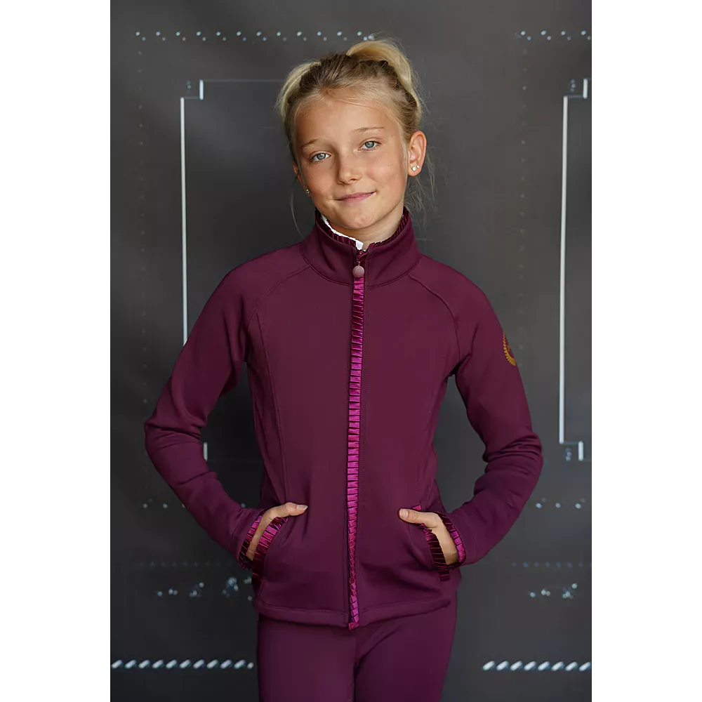 Joline Vest Girls Burgundy