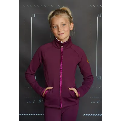 Joline Vest Girls Burgundy
