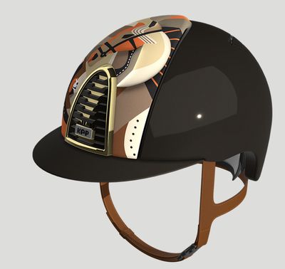 Kep Italia Cromo 2.0 Polish Brown Front Pegasus Orange Mirror Gold Strap Cognac