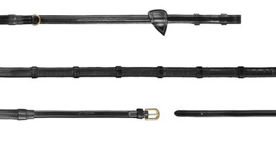 Dy&#39;on 1/2 Howlett Rubber Reins With 7 Leather Loops