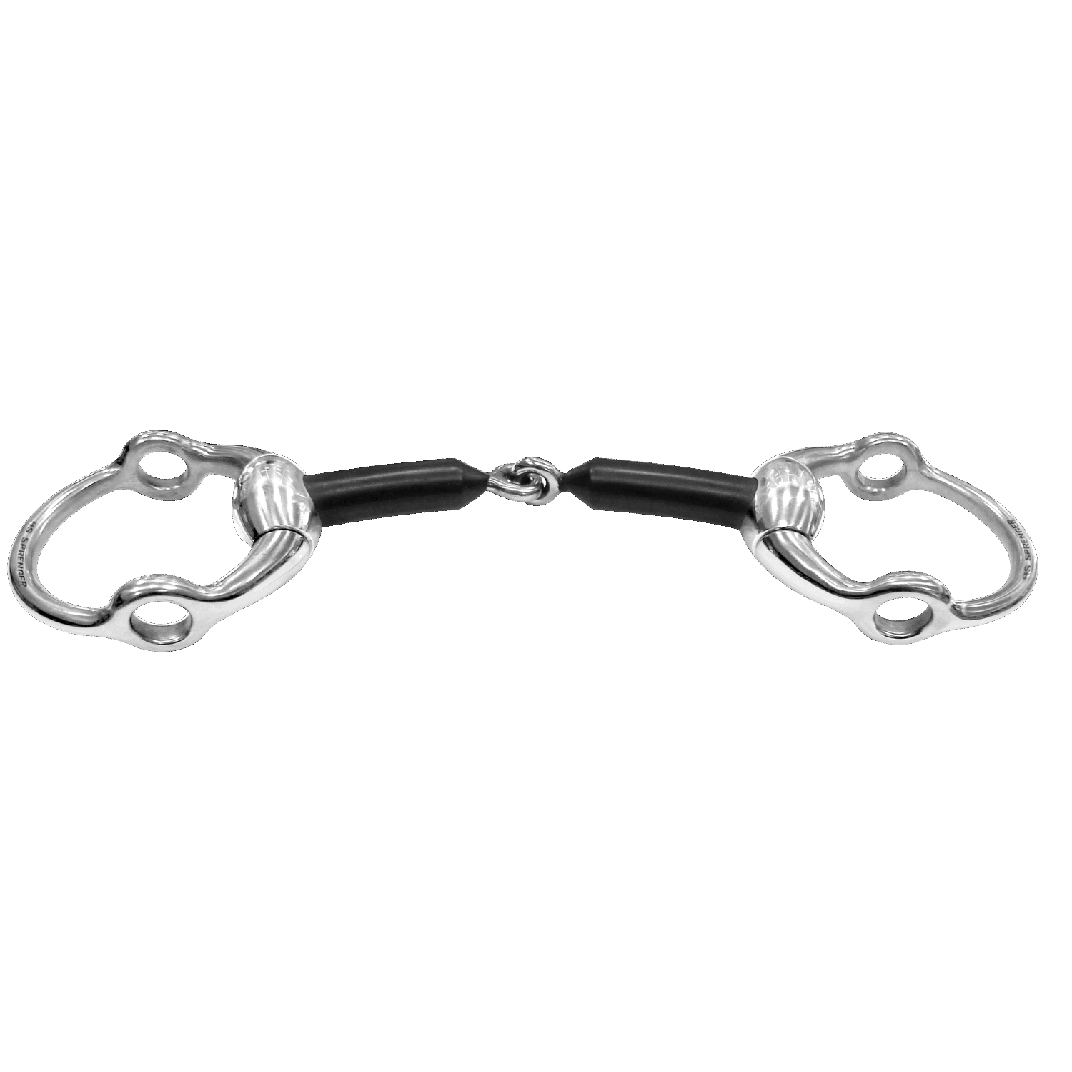 Sprenger Eggbutt Gag bit stainless steel/hard carbon, Dikte: 16mm, Size: 13.5cm