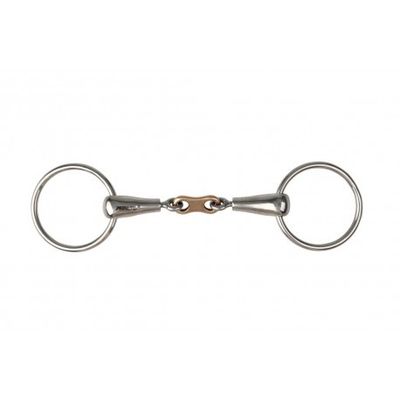 ​Pinchless Bristol Loose Ring Bit with Copper Link, Size: 13.5cm, Dikte: 19mm