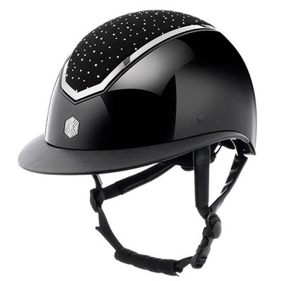 Charles Owen Riding Helmet Kylo Widepeak Gloss Shell &amp; Crystal Top