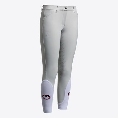 Cavalleria Toscana Dressage Breeches Full Grip Unisex Children Light Grey