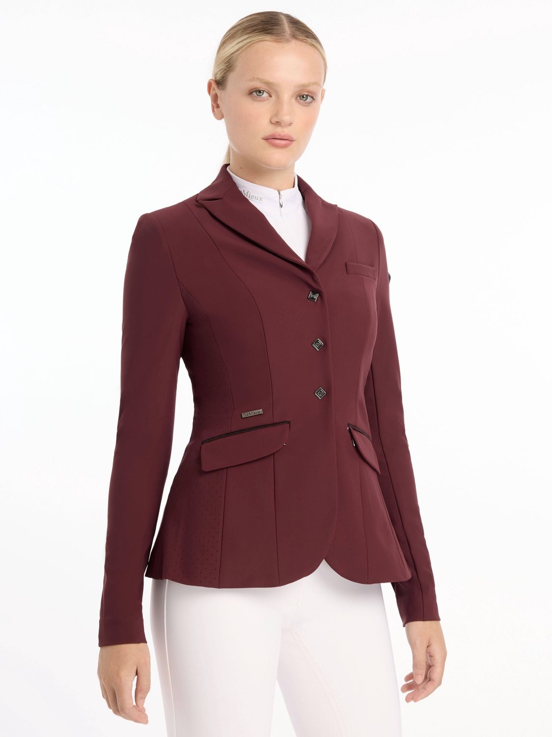 LeMieux Dynamic Competition Jacket Ladies, Color: Burgundy, Size: S