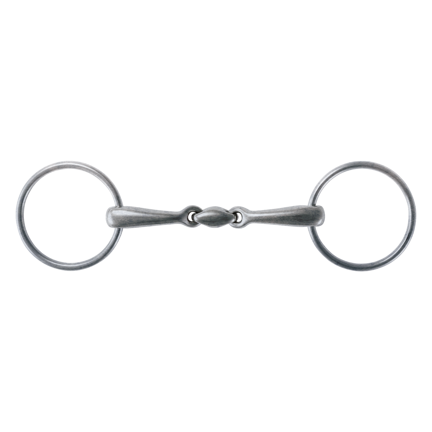 Stübben Loose rings Bridle double broken; Stainless Steel matte, Size: 11.5cm