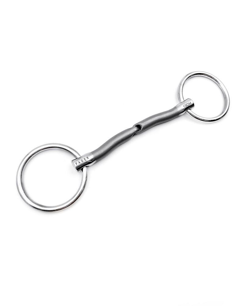Fager Jesper Sweet iron Loose ring snaffle, Size: 13cm, Dikte: 12mm