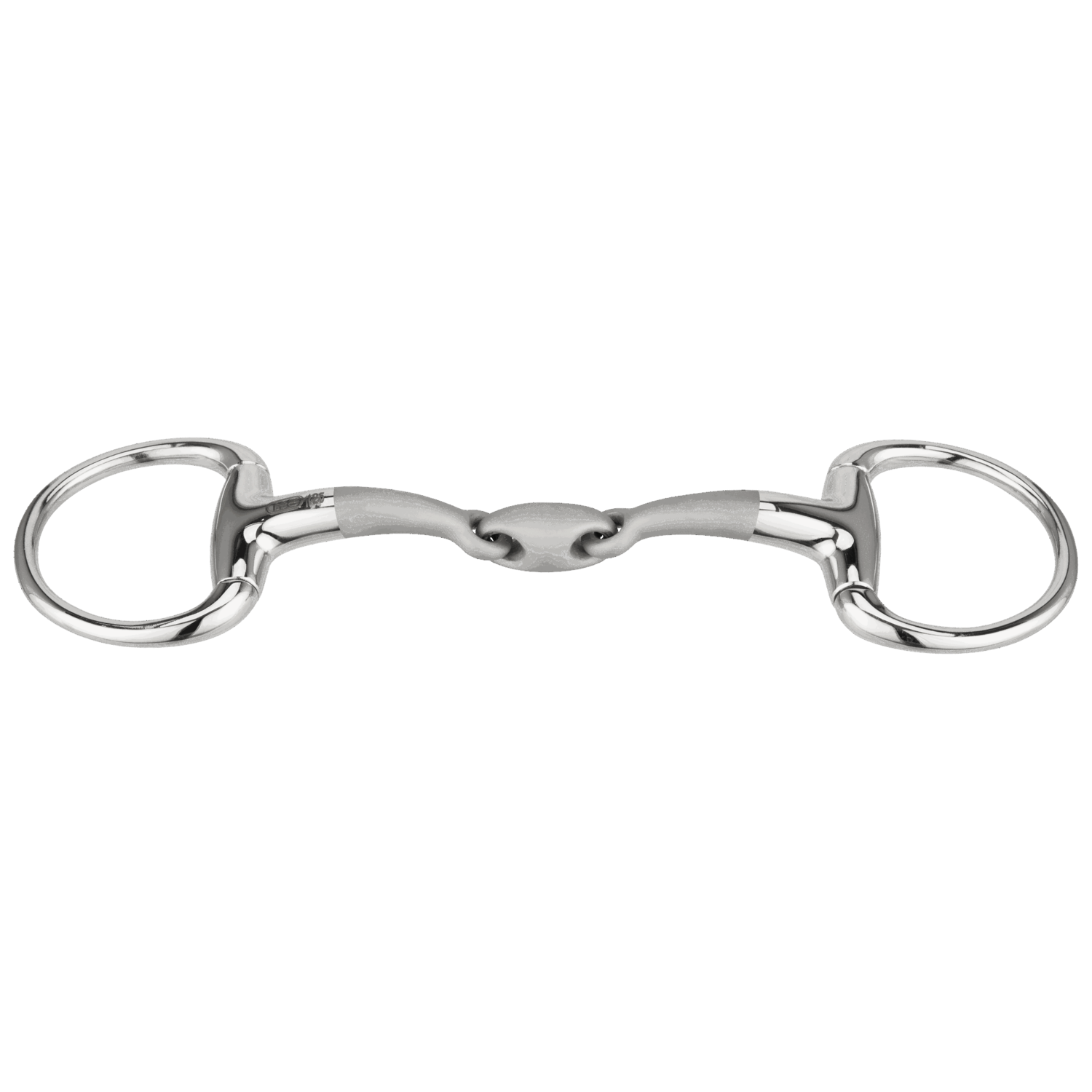 Sprenger Satinox Eggbutt Onderlegtrens Dubbel Gebroken - Stainless steel, Size: 10.5cm, Dikte: 14mm, Ringen: 55mm
