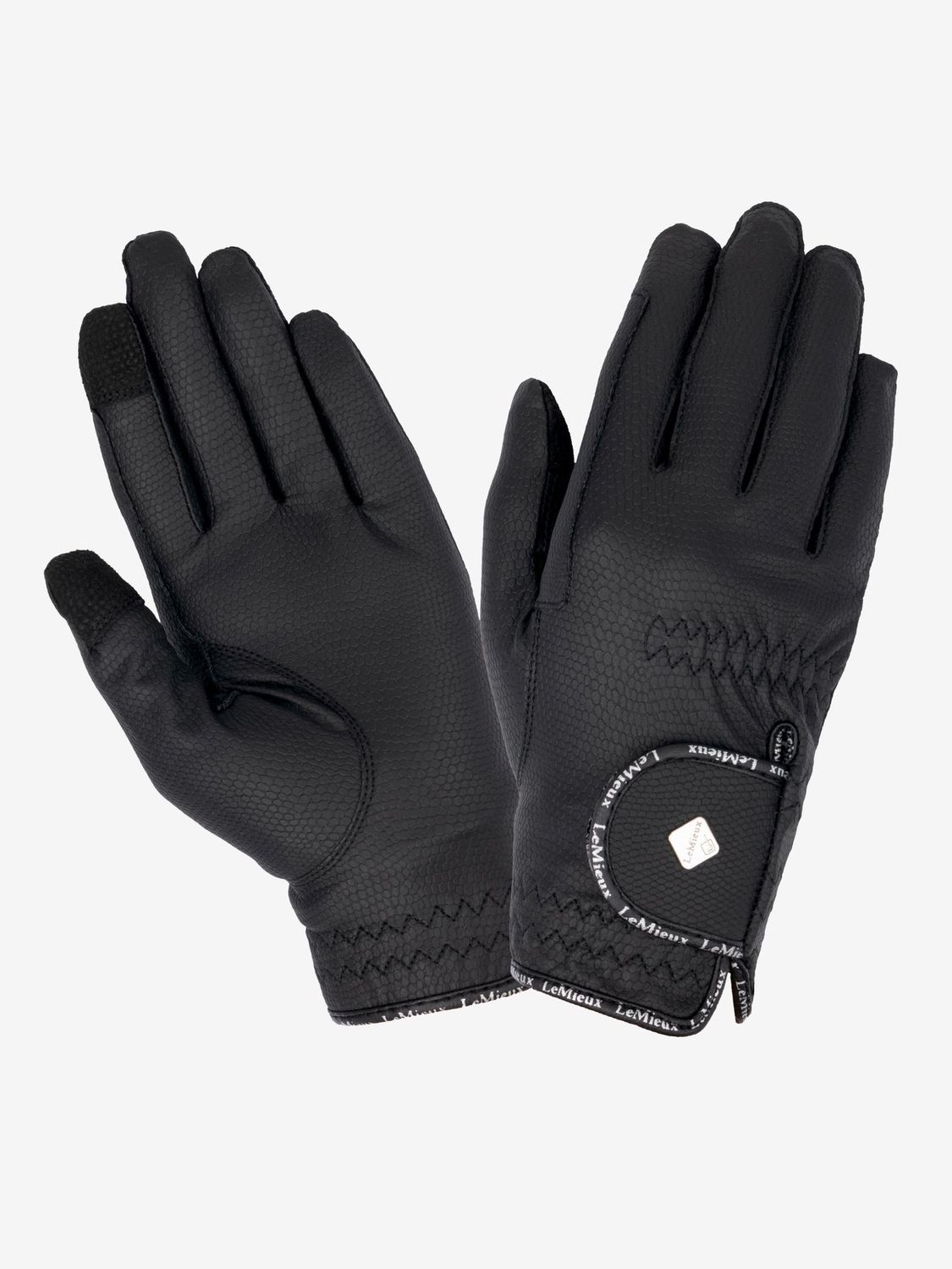 LeMieux Classic Riding Gloves, Color: Zwart, Size: 8.5