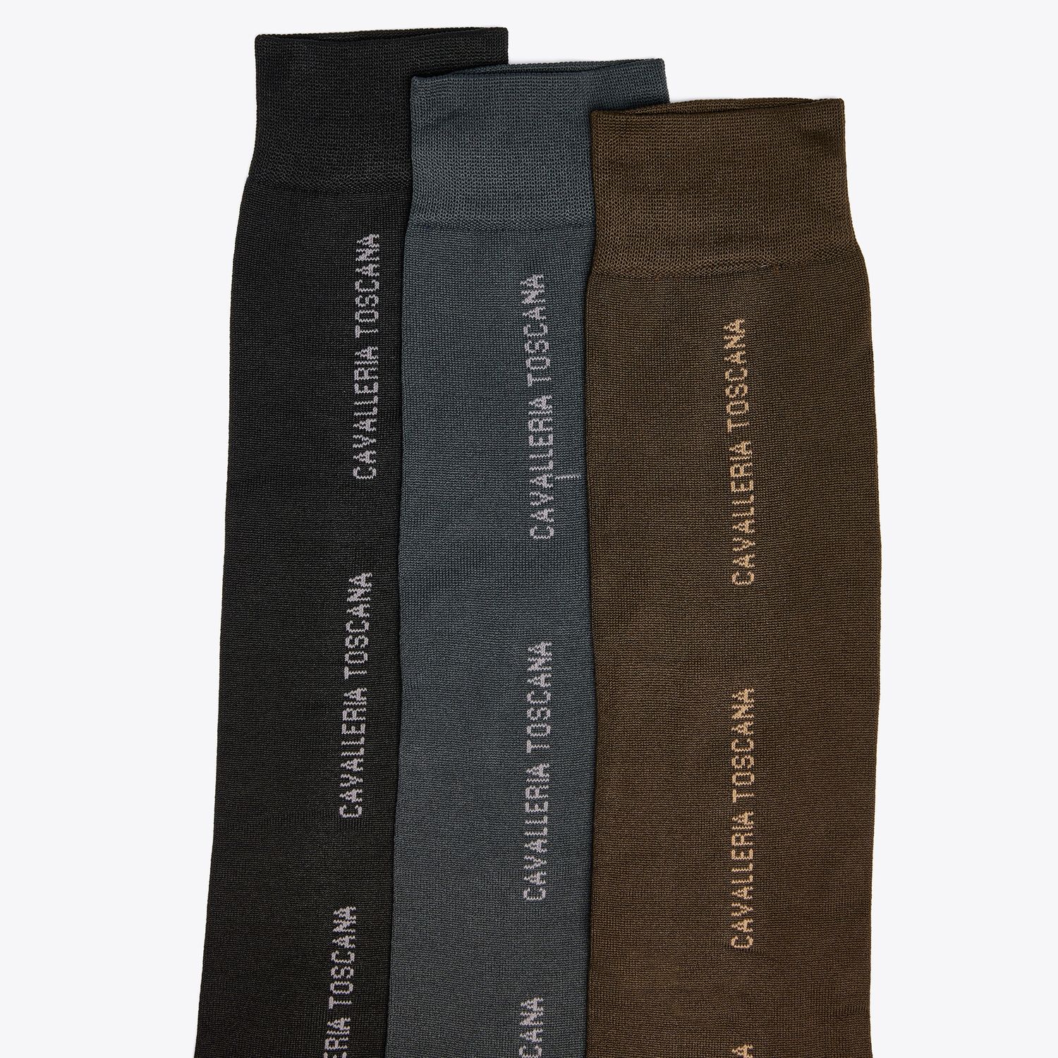 Cavalleria Toscana CT 3pack Repeat Logo Socks, Size: L (43-45)